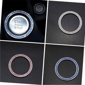 Crystal Car Engine Start Button Cover ignition ring bling NWT